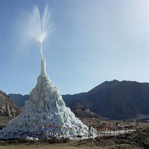 rolex ice stupa|artificial ice stupa.